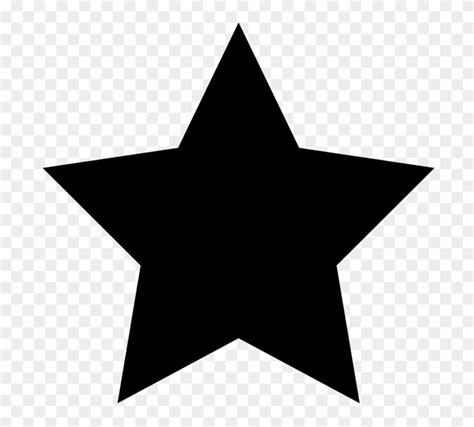 Big Black Star Symbol - Transparent Background Star Png - Free ...