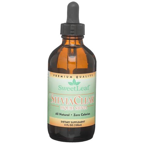 Sweet Leaf Stevia Clear Extract Liquid Stevia, 4 oz