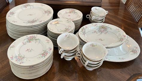 Haviland Apple Blossom China Set Service for 12 Plus Serving Pieces. | EstateSales.org