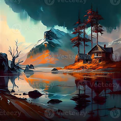 Landscape Art - 22416525 Stock Photo at Vecteezy