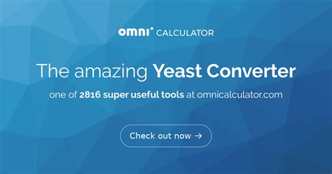 Yeast Converter – Yeast Conversion Calculator