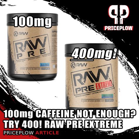 RAW Nutrition RAW Pre Extreme Ups the Ante to 400mg Caffeine