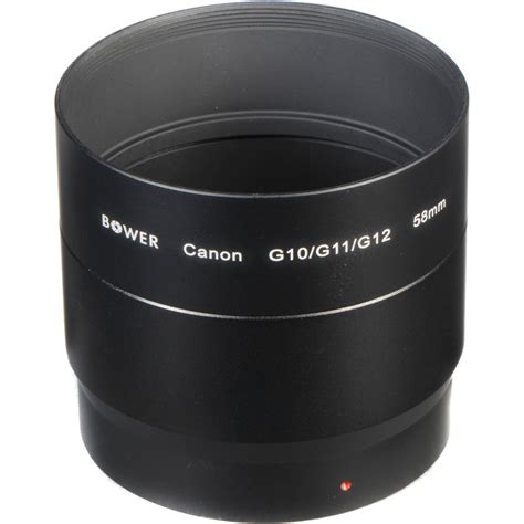 Bower Canon G10/G11/G12 Adapter Tube 58mm A52G10C B&H Photo Video