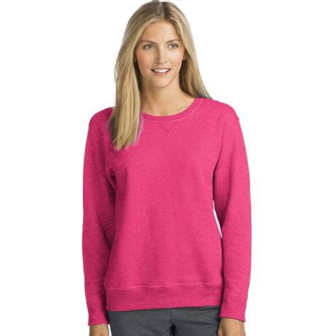 Hanes - Hanes Womens ComfortSoft EcoSmart Crewneck Sweatshirt, L, L ...