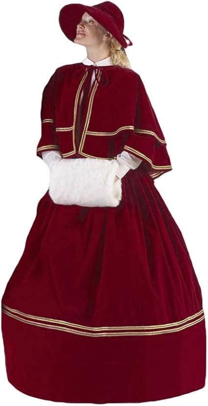 Amazon.com: Women's Charles Dickens Caroler Costume: Clothing