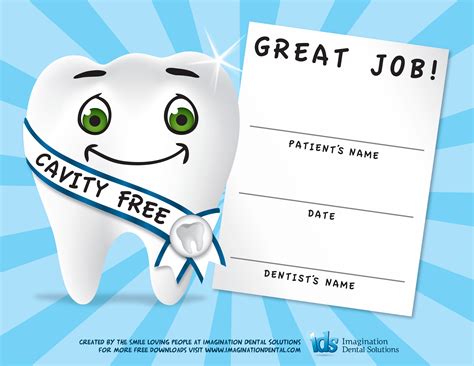 Free Dental Certificate for Kids | Dental fun, Dental kids, Dental office marketing