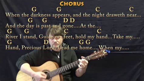 Precious Lord, Take My Hand (Hymn) Guitar Lesson Chord Chart in G with ...