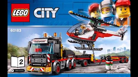 LEGO CITY 60183 Heavy Cargo Transport Instructions - YouTube