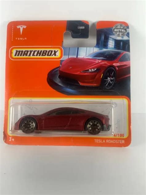MATCHBOX BASIC SERIES short card Tesla Roadster red 4/100 Mattel metal $3.88 - PicClick