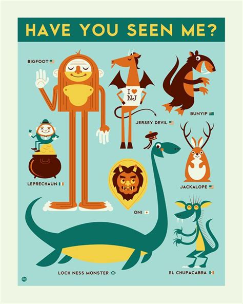 Have U Seen Me?, Illustrations of Mythical Creatures by Dave Perillo ...