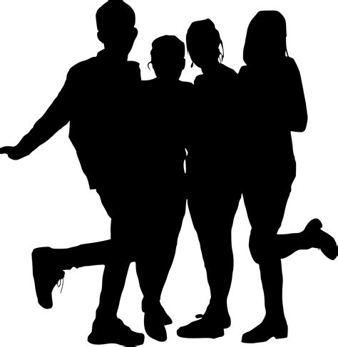 10 Group Photo Silhouette (PNG Transparent) | OnlyGFX.com