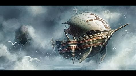 Fantasy Airship on Pinterest | Steampunk Airship, Conceptual Art and Steampunk