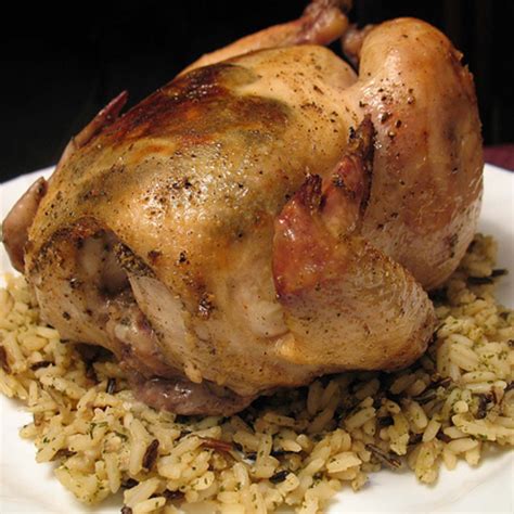 Cornish Game Hens with Wild Rice