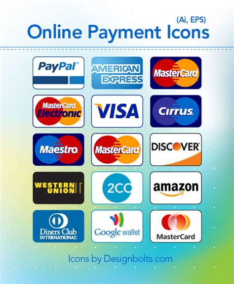 Free New Credit Card & Online Payment Method Icons | PNGs & Vector File ...