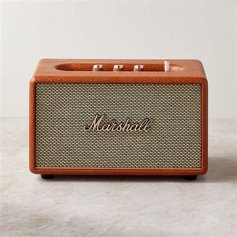 Marshall Acton III Brown Vintage Bluetooth Speaker + Reviews | CB2 Canada