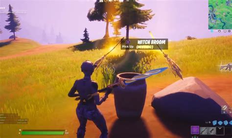 Fortnite Witch Broom: Where and how to find and travel 100 meters on a Witch Broom - Fortnite ...