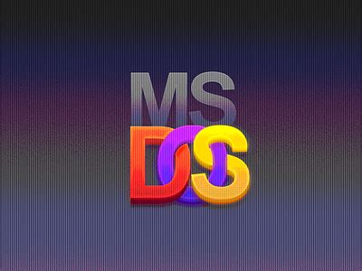 MS DOS Logo Tribute by Dmitry Novikov on Dribbble