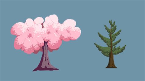 Advanced Pixel Tree Pack in 2D Assets - UE Marketplace