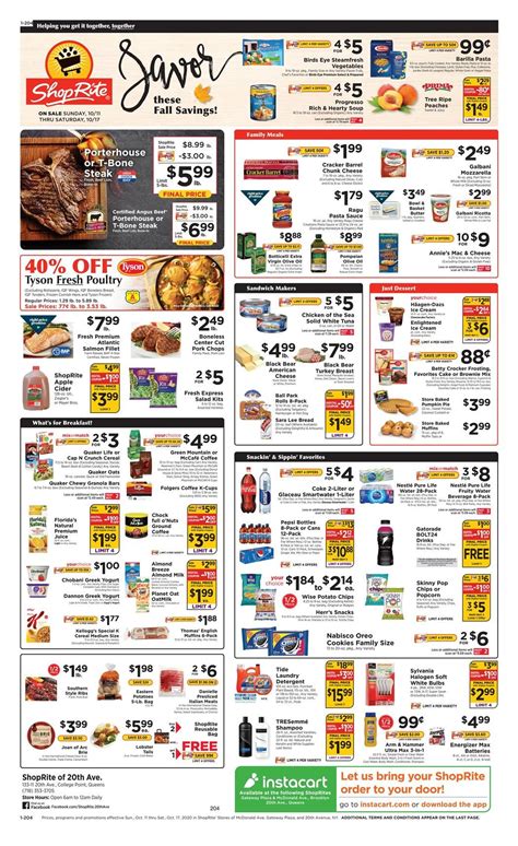 Shoprite Weekly Circular 10/11/20 - 10/17/20 Sneak Peek Preview ...