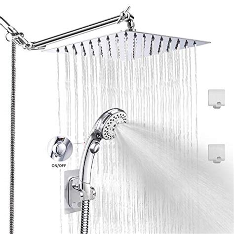 LOHNER Rainfall Shower Head Kit with Hose, Luxurious Stainless Steel