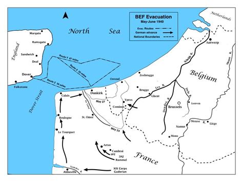 Dunkirk Evacuation Dunkirk France Map