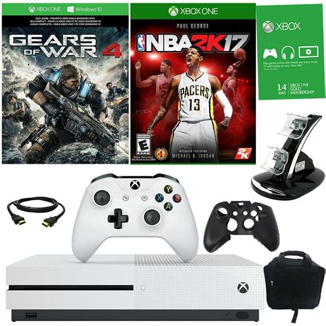 Xbox One S 1TB Gears of War 4 Bundle With NBA 2K17 and Accessories ...