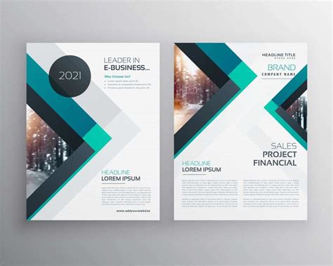 Gratis Flyer Vorlagen Elegant Set Of Presentation Flyer Design — Stock ...