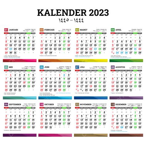 Kalender 2023 With Hijri And Indonesian National Holiday, Kalender 2023 ...