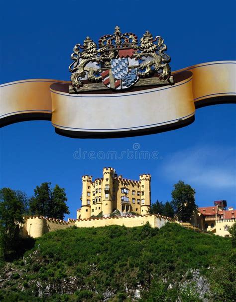 The Castle of Hohenschwangau in Germany. Fairy Tale Landscape. Winter ...