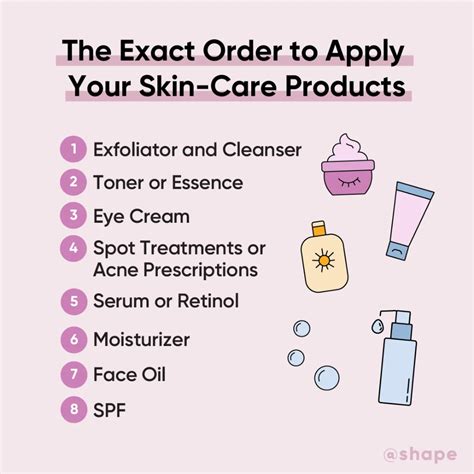 This Is the *Exact* Order to Apply Your Skin-Care Products | Skin care routine order, Best skin ...