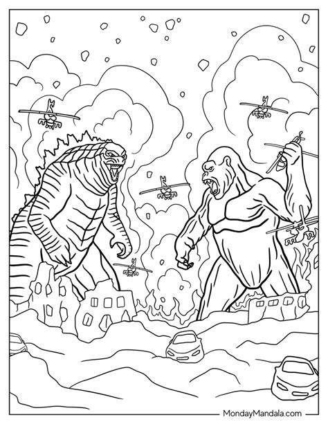 20 Godzilla Coloring Pages (Free PDF Printables)