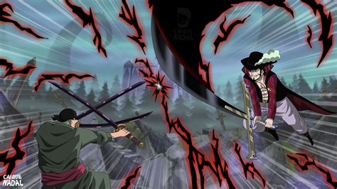 Roronoa Zoro vs Dracule Mihawk by caiquenadal on DeviantArt