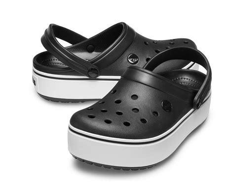 Crocs™ Crocband Platform Clog in Black/White (Black) - Save 51% - Lyst