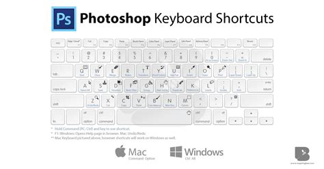 Adobe Photoshop Keyboard Shortcuts PC & Mac • Inspiring Bee