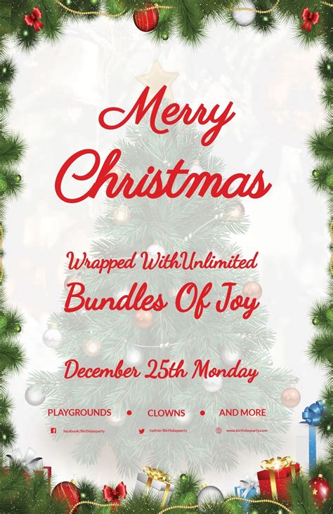 37+ FREE Christmas Poster Templates [Customize & Download] | Template.net