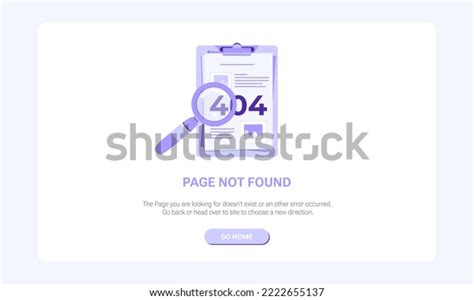 Page Not Found Banner Template Design Stock Vector (Royalty Free) 2222655137 | Shutterstock