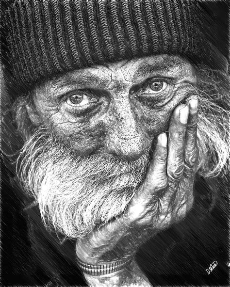 Homeless Man - Ppl884207 Painting by Dean Wittle