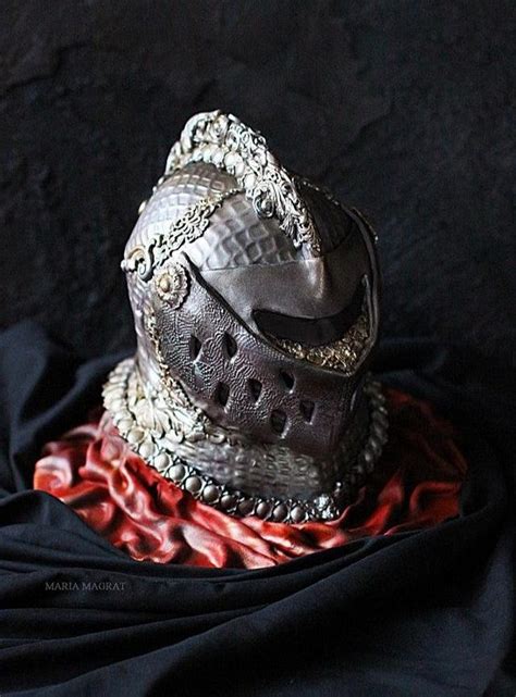 Knight's Helmet Cake by Maria Magrat - Decorated Cake by - CakesDecor