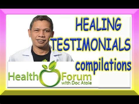 CANCER HEALING TESTIMONIALS - DR ATOIE ARBOLEDA S TREATMENT compilations - YouTube