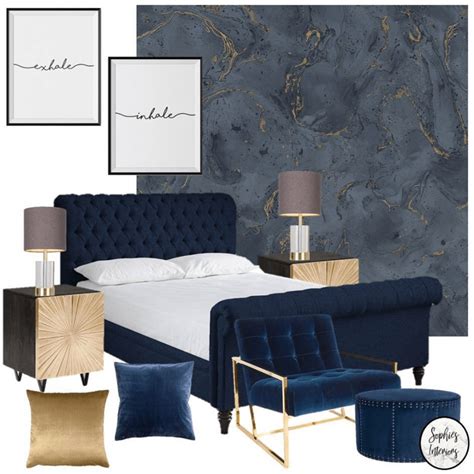 Pinterest Navy Blue And Gold Bedroom Ideas : This living room is one space that somehow seems ...