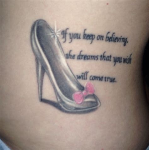 Cinderella Tattoo 💙👑👠 #cinderella #disneytattoo #cinderellatattoo #glassslipper | Disney tattoos ...