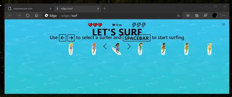 Cool Edge surf game now offered when you are unable to connect