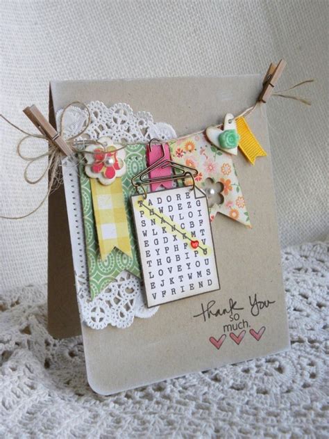 Image result for scrapbooking cards ideas pinterest | Handmade thank you cards, Beautiful ...