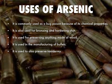 Arsenic Element Uses