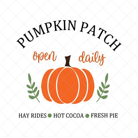 Pumpkin Patch Sign SVG Sign Svg Fall SVG Thanksgiving SVG - Etsy