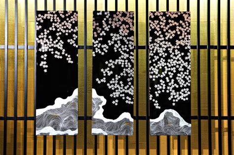 Cherry Blossom Art Panel Authentic Kanazawa-haku « Unique Japan