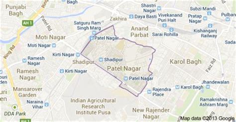 Patel Nagar Delhi Map, PG in Patel Nagar Delhi, Patel Nagar Metro