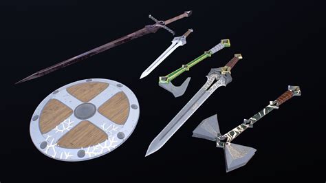 Weapons middle ages 3D model - TurboSquid 1501648