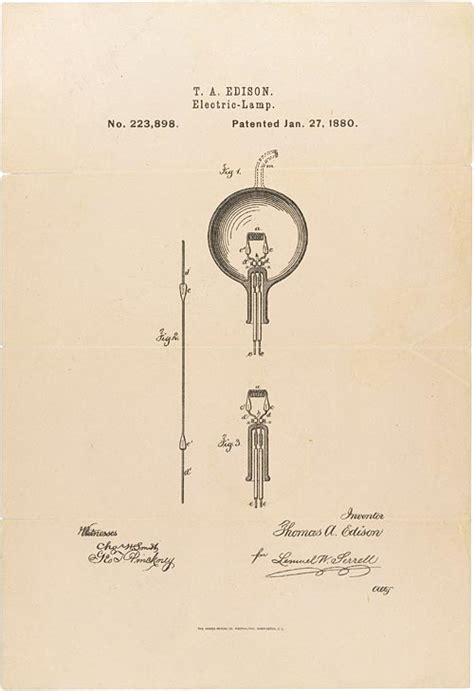 Thomas Edison's Patent Application for the Light Bulb (1880) | National Archives