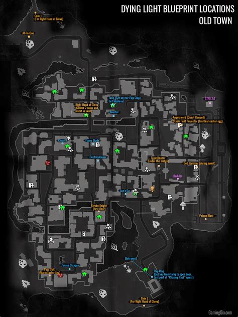 Ezgamestalk: Dying Light - Map for Daily Routine